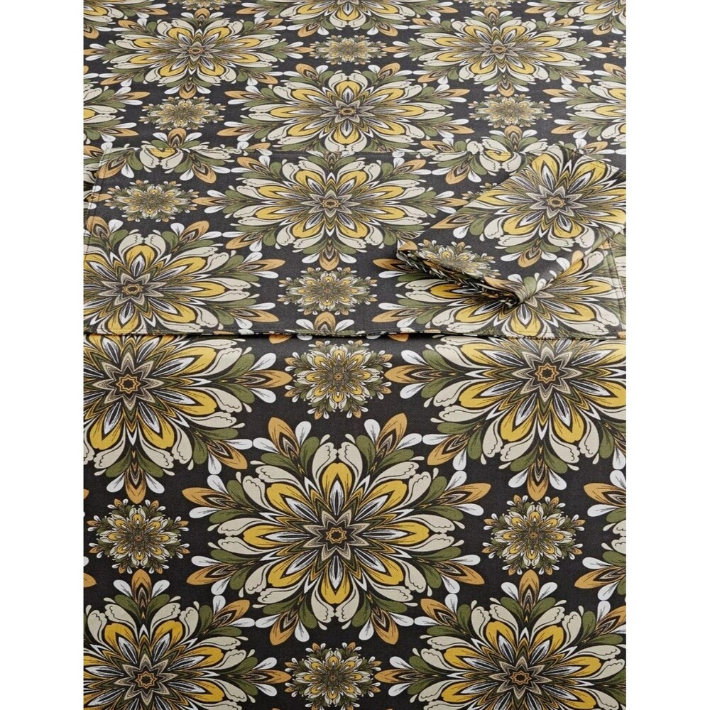 New Fiesta Moresco 14" 72" Rectangular Table Runner in Slate/Multi-Color